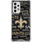 NFL New Orleans Saints Black Blast Galaxy A53 5G Clear Case