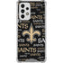 NFL New Orleans Saints Black Blast Galaxy A53 5G Clear Case
