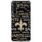 NFL New Orleans Saints Black Blast Galaxy A54 5G Clear Case