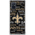 NFL New Orleans Saints Black Blast Galaxy A71 5G Clear Case