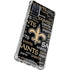 NFL New Orleans Saints Black Blast Galaxy A71 5G Clear Case
