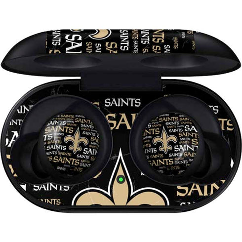 NFL New Orleans Saints Black Blast Galaxy Buds Skin