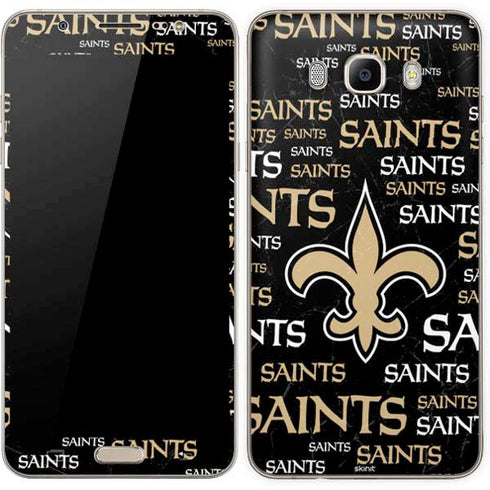 NFL New Orleans Saints Black Blast Galaxy J7 Skin