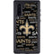 NFL New Orleans Saints Black Blast Galaxy Note 10 Waterproof Case