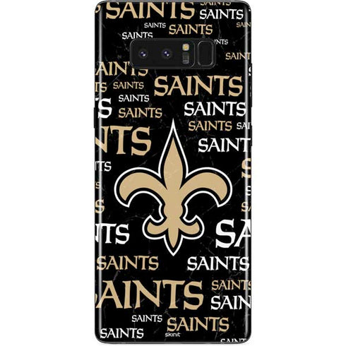 NFL New Orleans Saints Black Blast Galaxy Note 8 Skin
