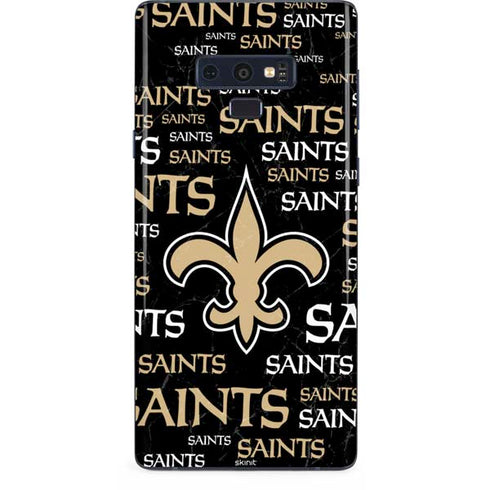 NFL New Orleans Saints Black Blast Galaxy Note 9 Skin