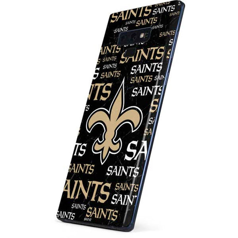 NFL New Orleans Saints Black Blast Galaxy Note 9 Skin