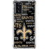 NFL New Orleans Saints Black Blast Galaxy Note20 5G Clear Case