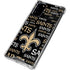 NFL New Orleans Saints Black Blast Galaxy Note20 5G Clear Case