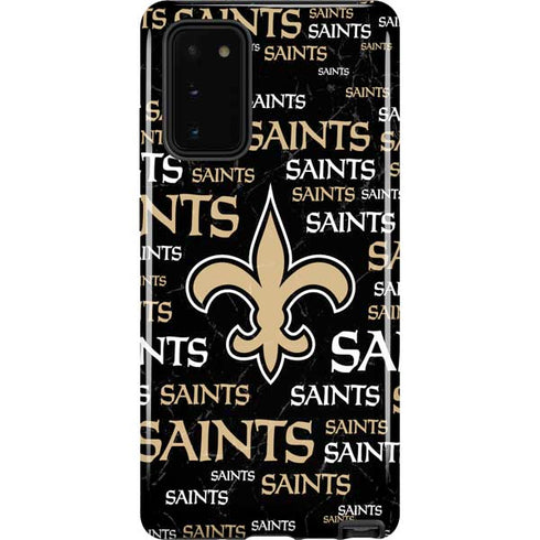 NFL New Orleans Saints Black Blast Galaxy Note20 5G Pro Case