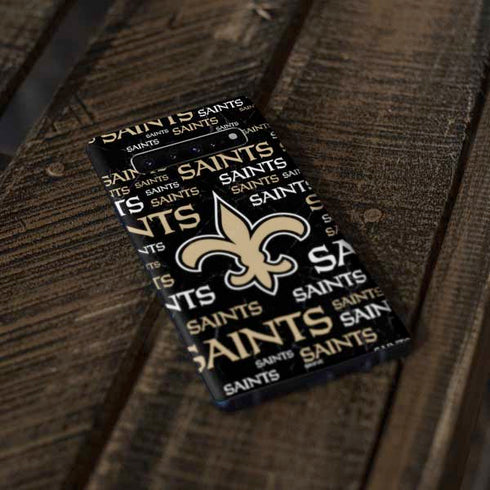 NFL New Orleans Saints Black Blast Galaxy S10 Plus Skin