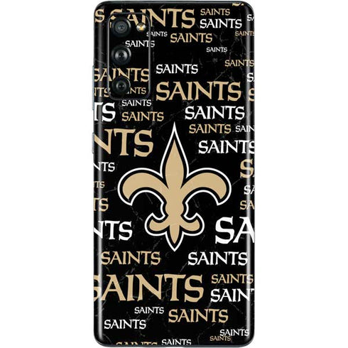 NFL New Orleans Saints Black Blast Galaxy S20 Fan Edition Skin