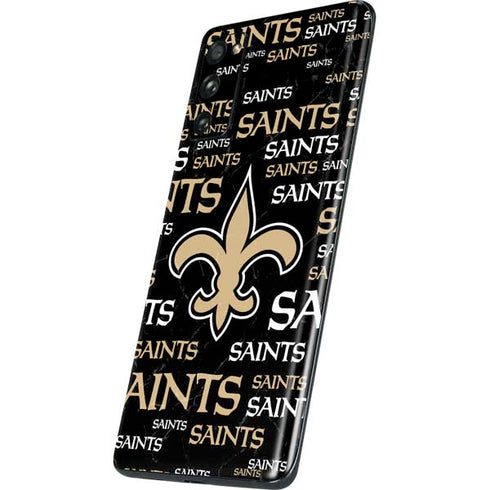 NFL New Orleans Saints Black Blast Galaxy S20 Fan Edition Skin