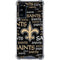 NFL New Orleans Saints Black Blast Galaxy S20 FE Clear Case