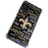 NFL New Orleans Saints Black Blast Galaxy S20 FE Clear Case