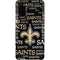 NFL New Orleans Saints Black Blast Galaxy S20 Lite Case