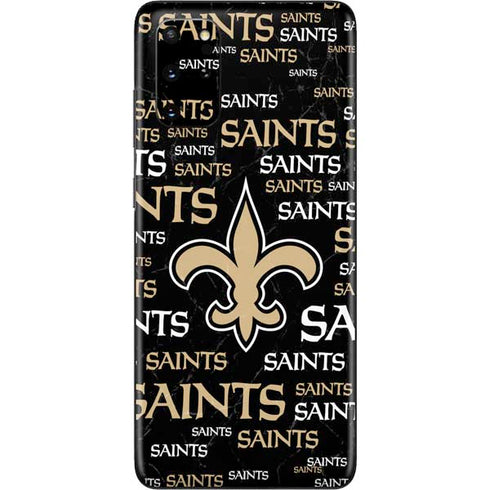 NFL New Orleans Saints Black Blast Galaxy S20 Plus Skin