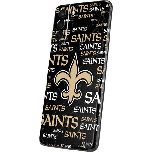 NFL New Orleans Saints Black Blast Galaxy S21 5G Skin