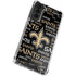 NFL New Orleans Saints Black Blast Galaxy S21 Plus 5G Clear Case