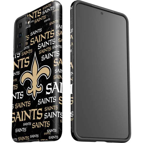 NFL New Orleans Saints Black Blast Galaxy S21 Plus 5G Pro Case