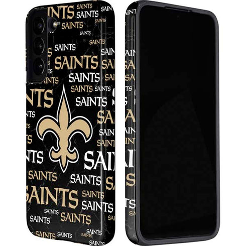 NFL New Orleans Saints Black Blast Galaxy S22 Plus Pro Case
