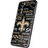 NFL New Orleans Saints Black Blast Galaxy S22 Plus Skin