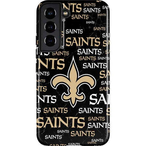 NFL New Orleans Saints Black Blast Galaxy S22 Pro Case