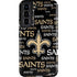 NFL New Orleans Saints Black Blast Galaxy S22 Pro Case