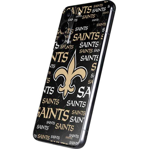 NFL New Orleans Saints Black Blast Galaxy S22 Skin