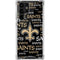 NFL New Orleans Saints Black Blast Galaxy S22 Ultra Clear Case