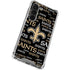 NFL New Orleans Saints Black Blast Galaxy S23 Clear Case