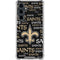 NFL New Orleans Saints Black Blast Galaxy S23 FE Clear Case