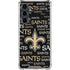 NFL New Orleans Saints Black Blast Galaxy S23 FE Clear Case