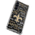 NFL New Orleans Saints Black Blast Galaxy S23 FE Clear Case