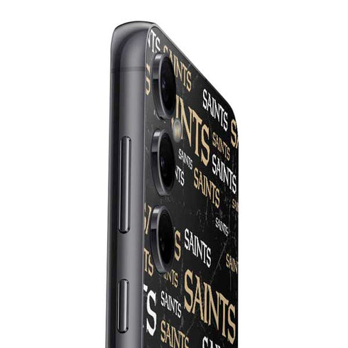 NFL New Orleans Saints Black Blast Galaxy S23 FE Skin