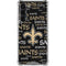 NFL New Orleans Saints Black Blast Galaxy S23 Plus Clear Case