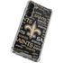 NFL New Orleans Saints Black Blast Galaxy S23 Plus Clear Case