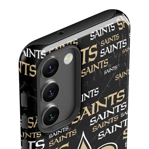 NFL New Orleans Saints Black Blast Galaxy S23 Plus Pro Case