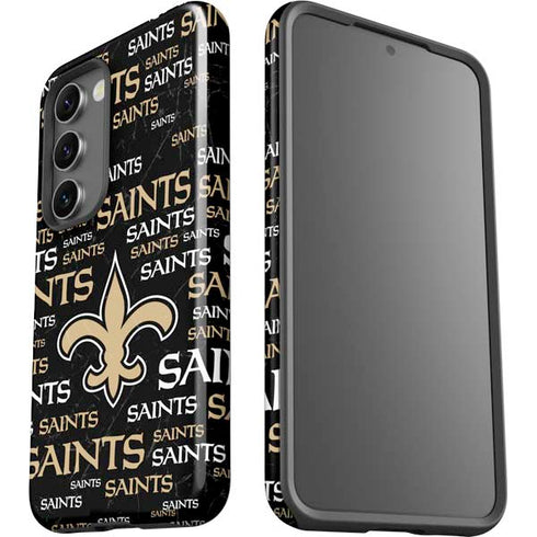 NFL New Orleans Saints Black Blast Galaxy S23 Pro Case