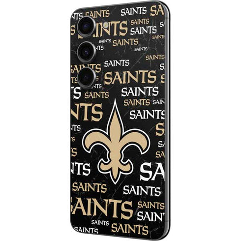 NFL New Orleans Saints Black Blast Galaxy S23 Skin