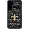 NFL New Orleans Saints Black Blast Galaxy S23 Waterproof Case