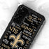 NFL New Orleans Saints Black Blast Galaxy S23 Waterproof Case