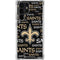 NFL New Orleans Saints Black Blast Galaxy S24 Ultra Clear Case