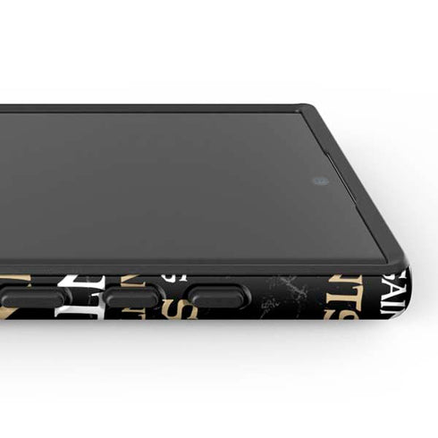 NFL New Orleans Saints Black Blast Galaxy S24 Ultra Impact Case