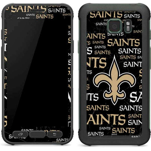 NFL New Orleans Saints Black Blast Galaxy S7 Active Skin