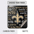 NFL New Orleans Saints Black Blast Galaxy Z Flip Skin