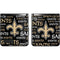 NFL New Orleans Saints Black Blast Galaxy Z Flip Skin