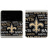 NFL New Orleans Saints Black Blast Galaxy Z Flip3 5G Skin