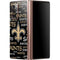 NFL New Orleans Saints Black Blast Galaxy Z Fold2 5G Skin