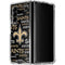 NFL New Orleans Saints Black Blast Galaxy Z Fold4 5G Clear Case